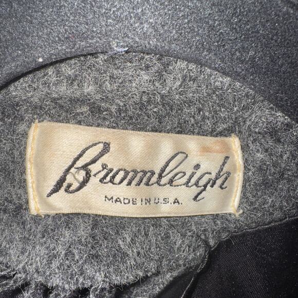 Vintage 80s Bromleigh Wool Union Made Long Coat Size Large - Picture 3 of 8